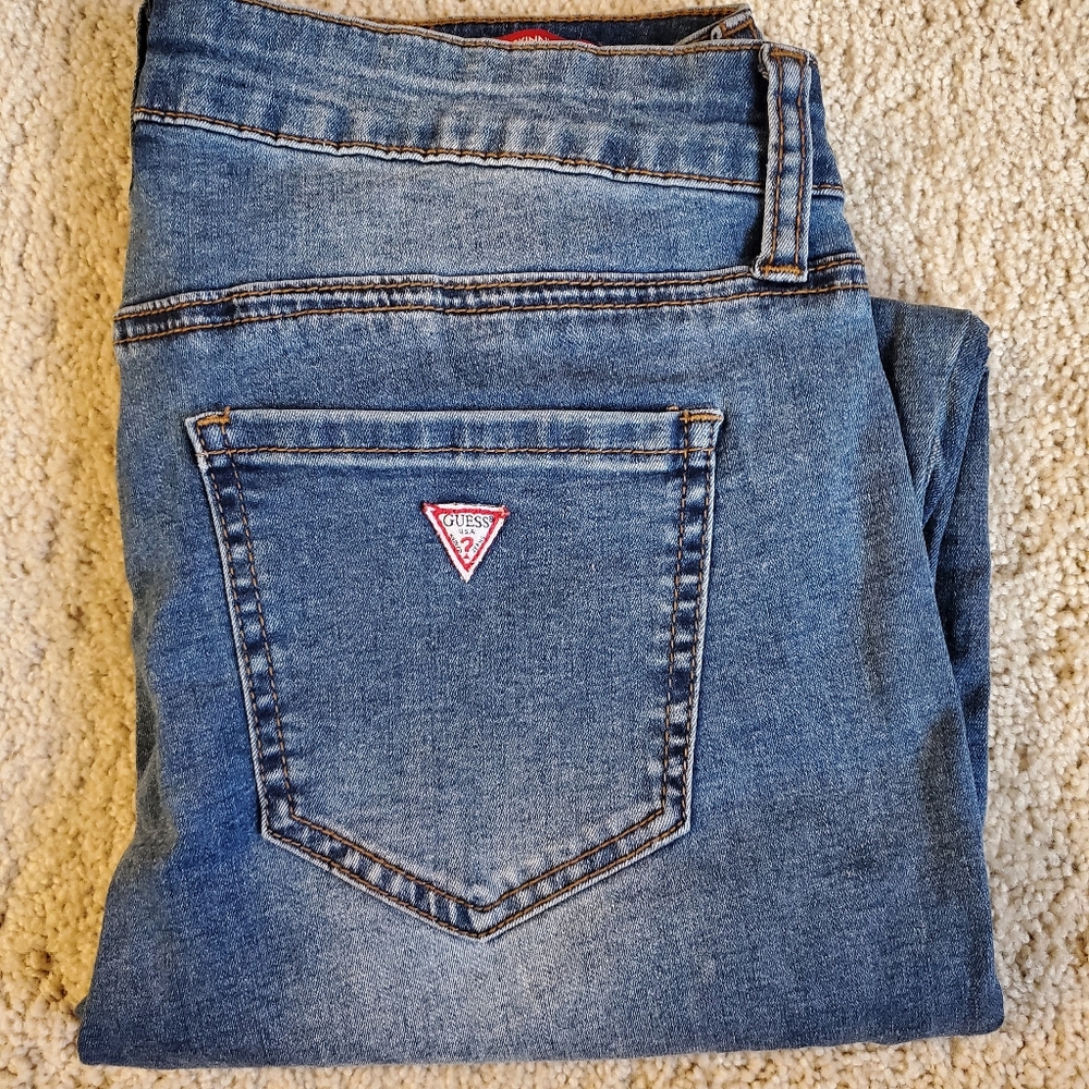 Guess Womens Jeans Mid Rise Skinny 27